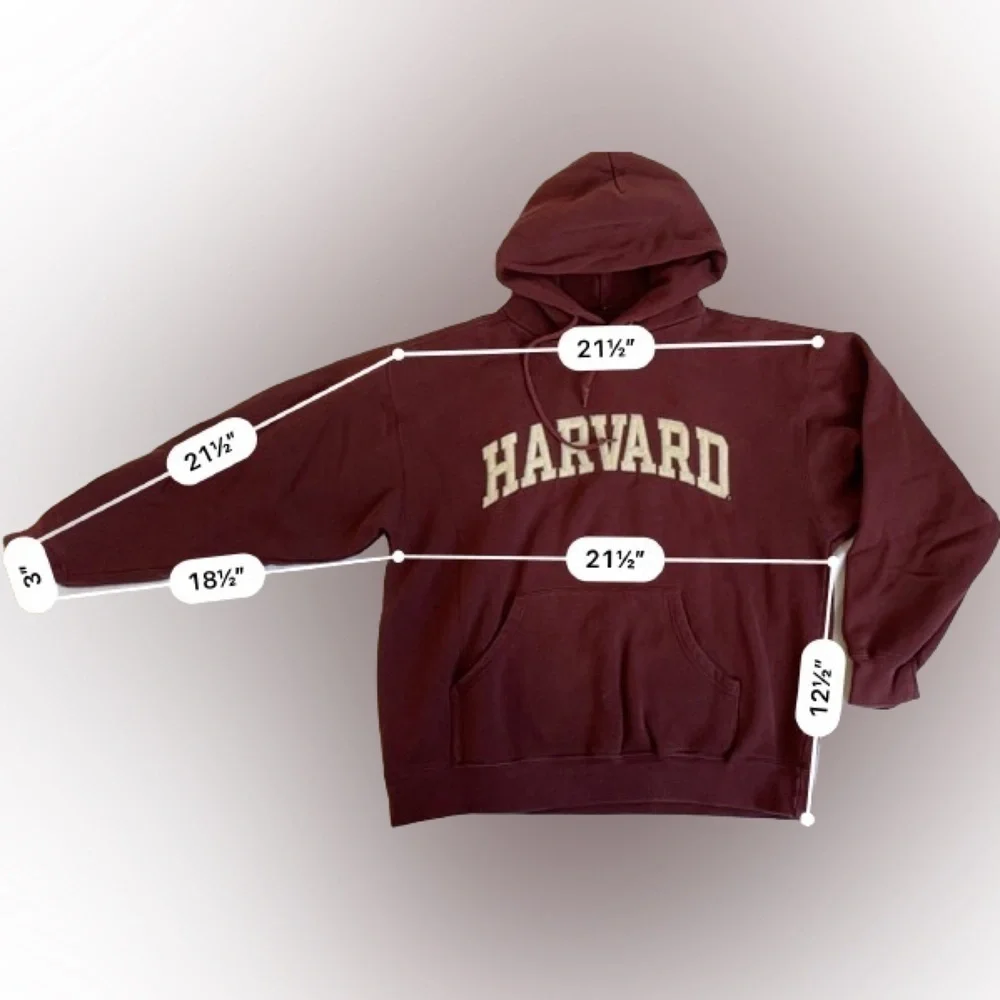 Vintage Jansport Harvard Hoodie Sweatshirt. Size M